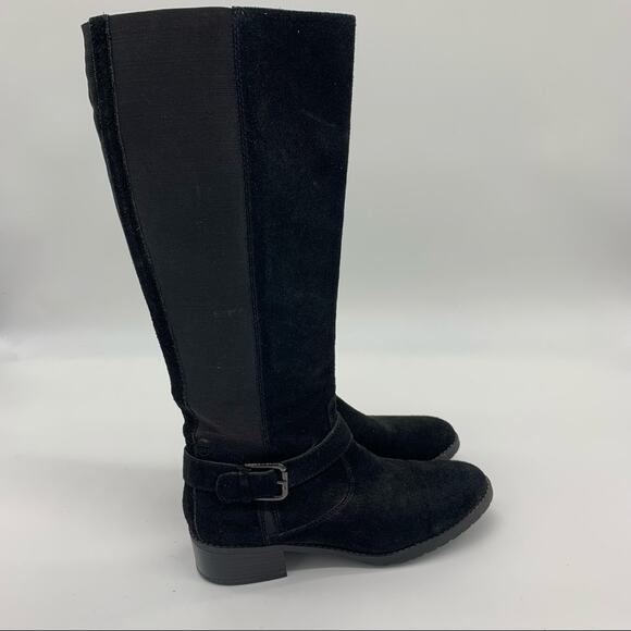 Donald Pliner Beso Black Suede Stretch Boot-8.5 - Picture 7 of 10